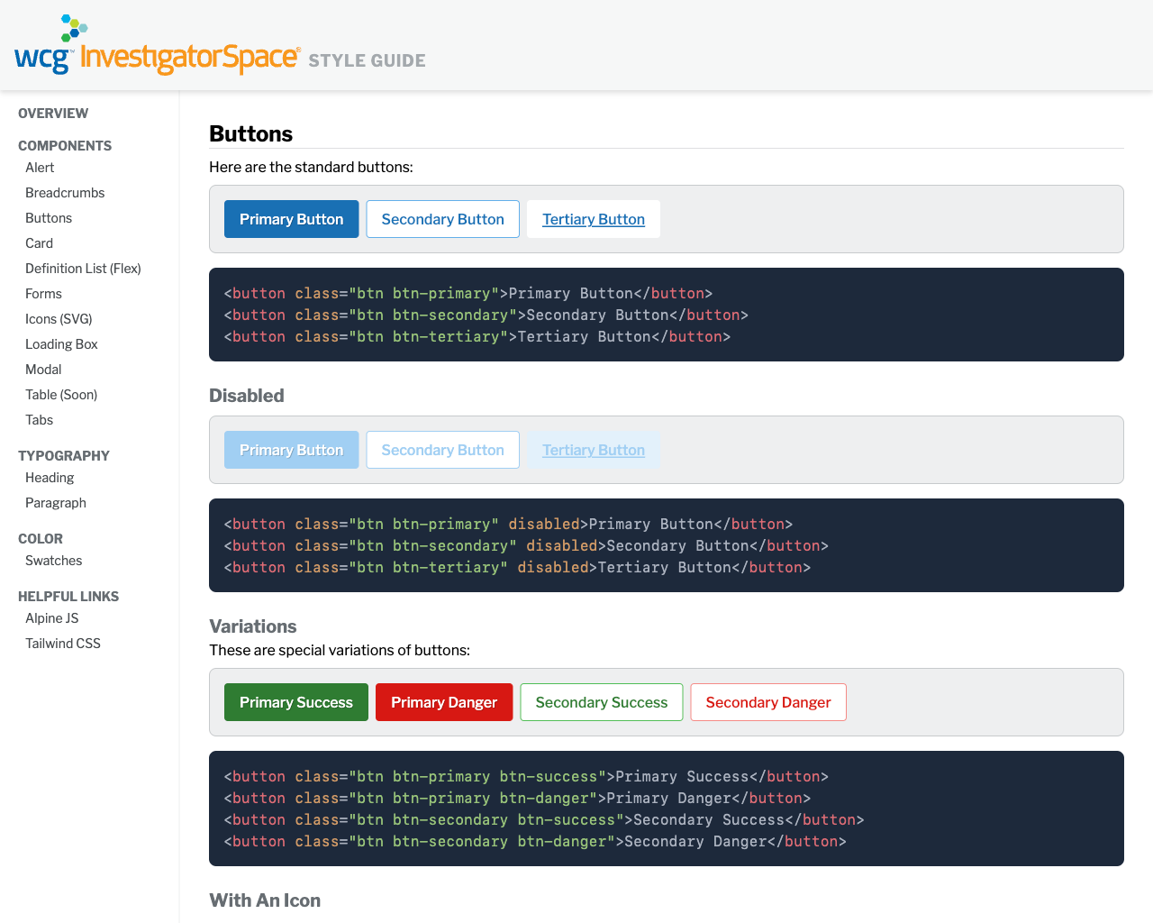 InvestigatorSpace style guide